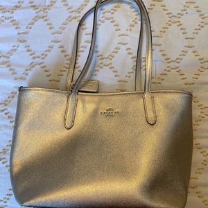 Gold Coach shoulder bag